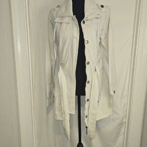 Women's Utility Trench Coat with Belted Waist